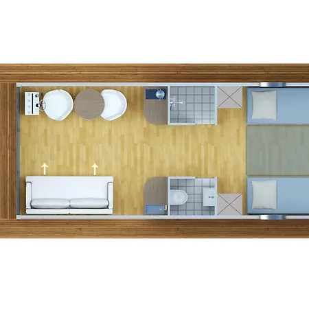 Festliegendes Hausboot Ferienwohnung Nautino Maxi